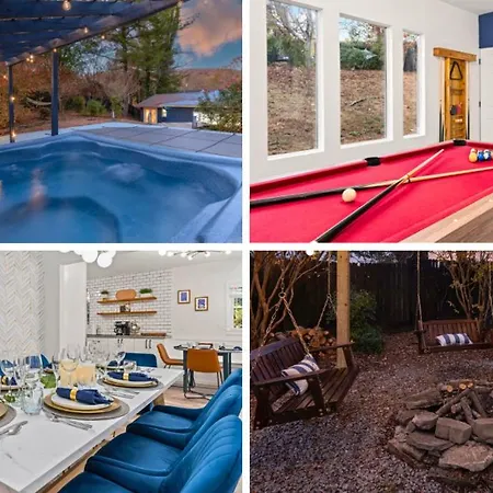 Villa Hottub, Firepit, Pets, Pool Table, Outdoor Dining